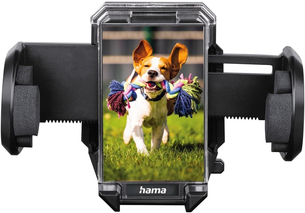 Thumbnail 4 de Hama Handyhalterung Auto für Lüftung & Scheibe, universal bis 11 cm Breite – 360° drehbar, Klemmhalter & Saugnapf (schwarz)