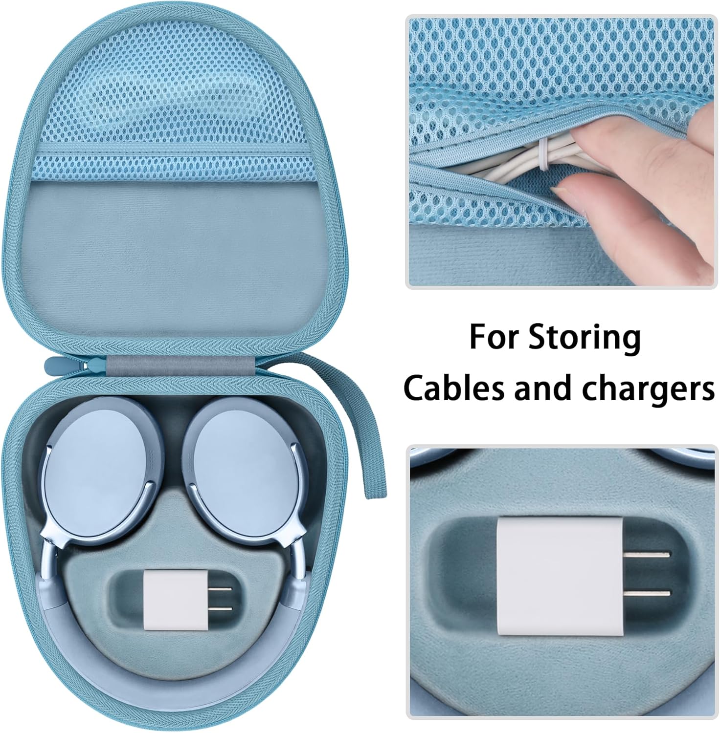 Detalle 2 de co2CREA Hard Storage Case for Bose QuietComfort Headphones – Protective case for Ultra 2nd Gen, QC SE, QC35 II, QC45 (case only)