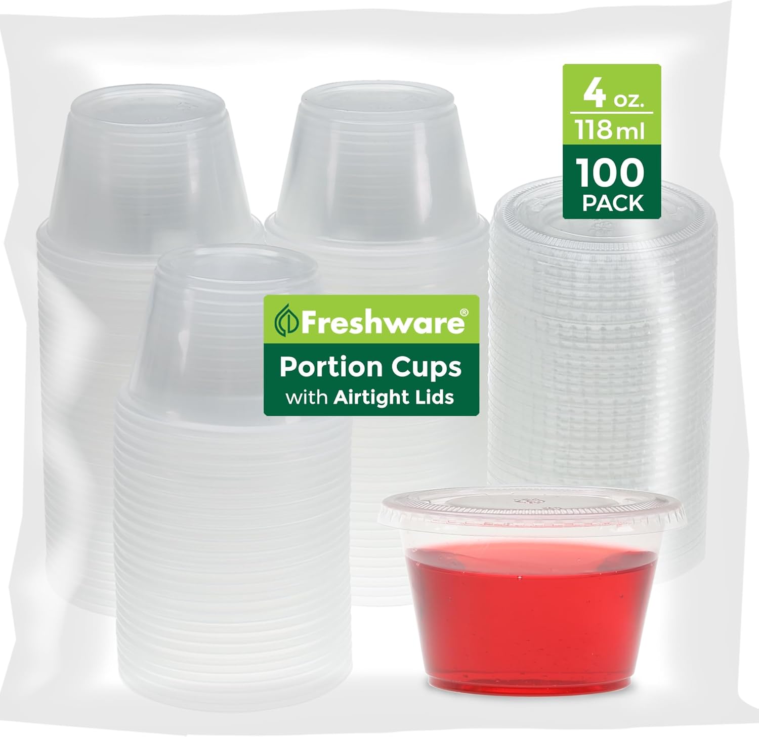 Freshware Portion Cups 4 oz 🍽️