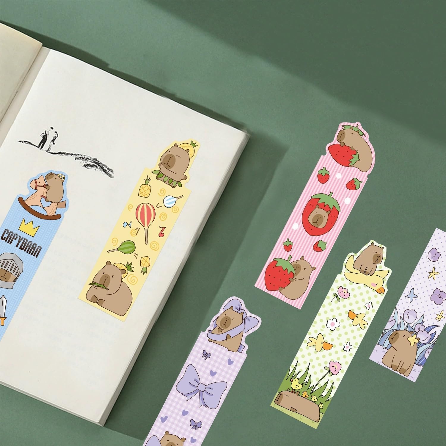 Thumbnail 2 de Capybara Paper Bookmarks, 30-piece set