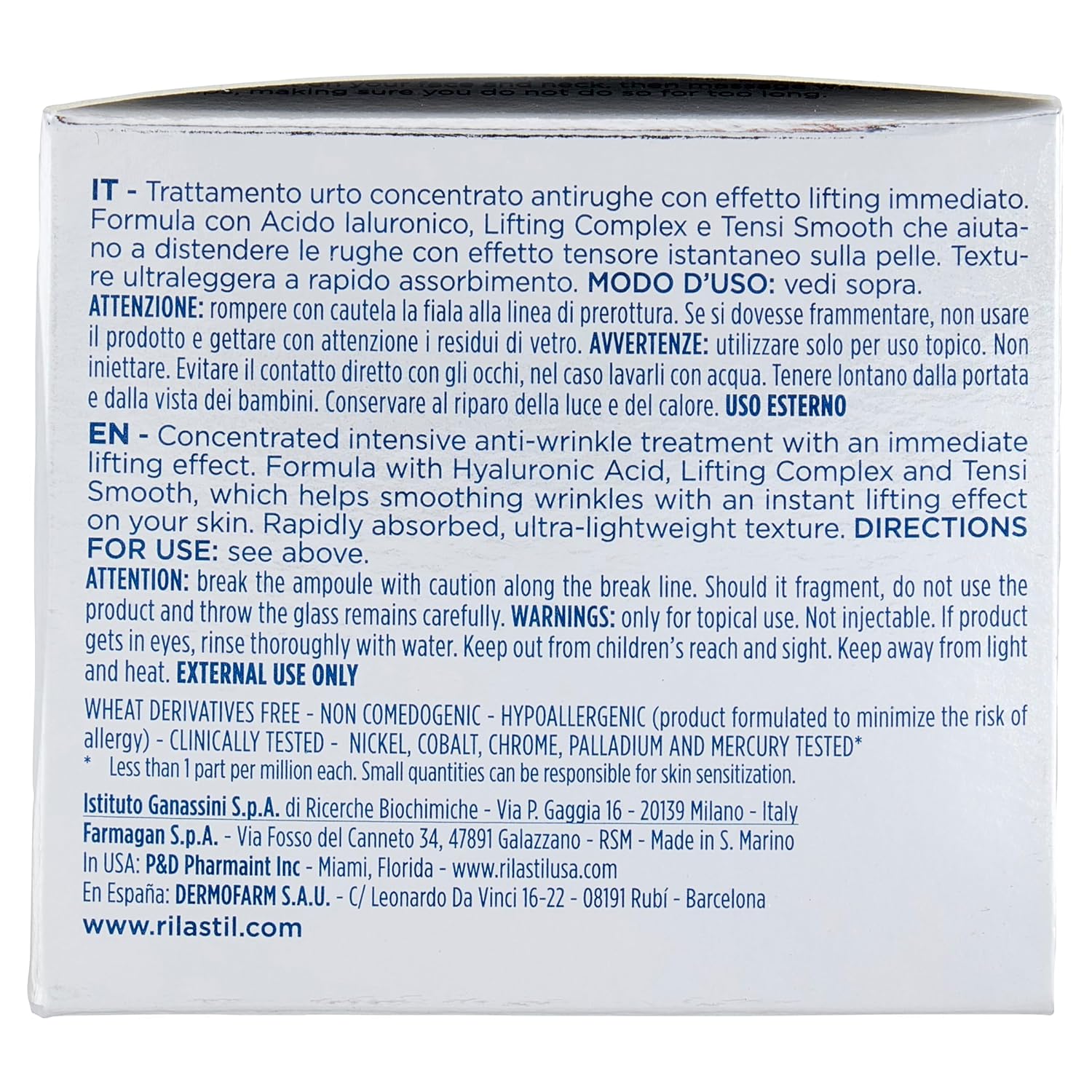 Detalle 2 de Hydrotenseur Liftende Anti-Falten Ampullen