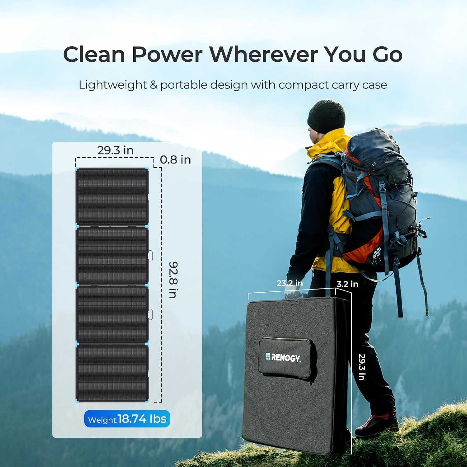 Thumbnail 1 de Renogy 300W Portable Solar Panel Suitcase