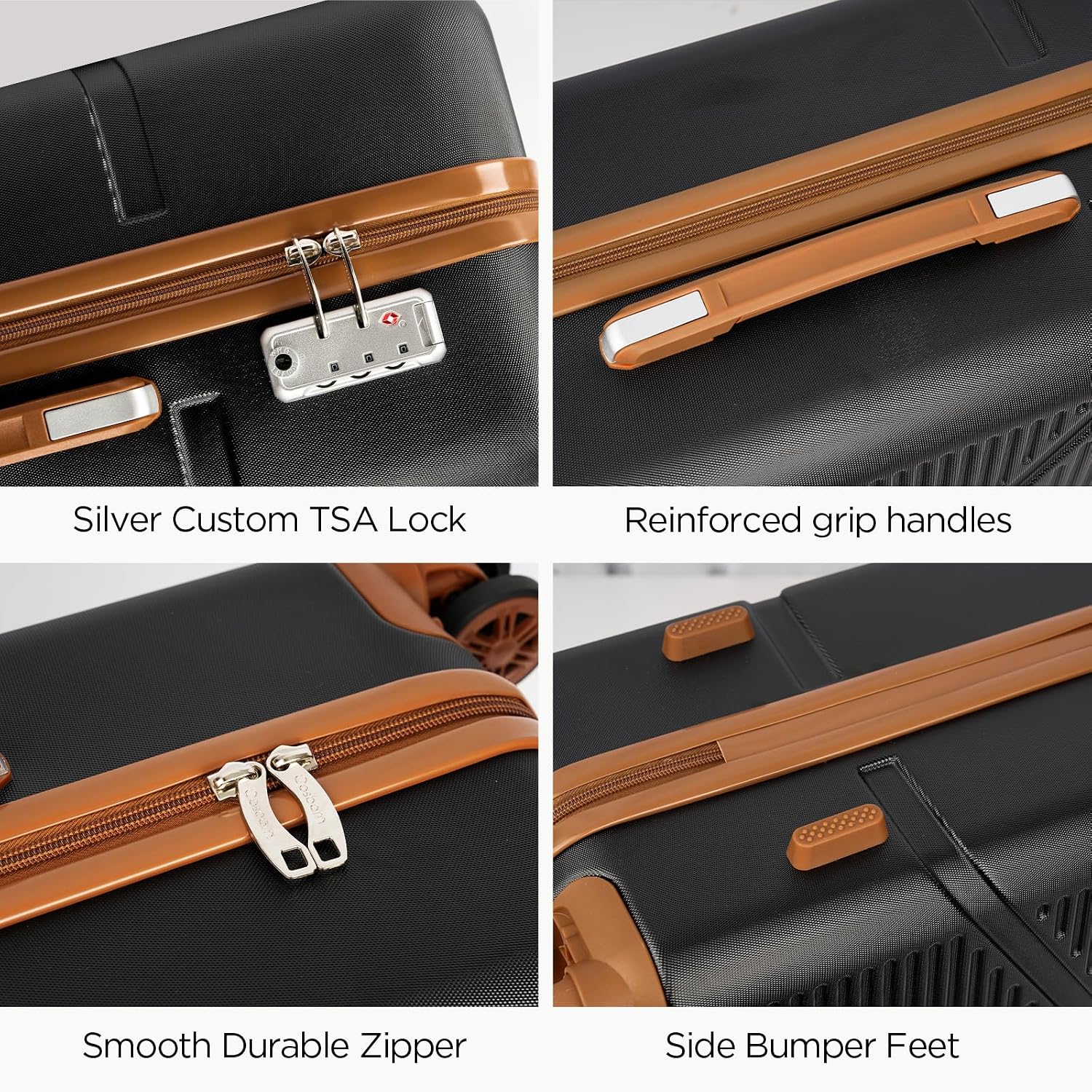 Thumbnail 2 de Cosbarn 5-Piece Luggage Set with ABS Shell and TSA Lock — 28/24/20-Inch, Spinner Wheels