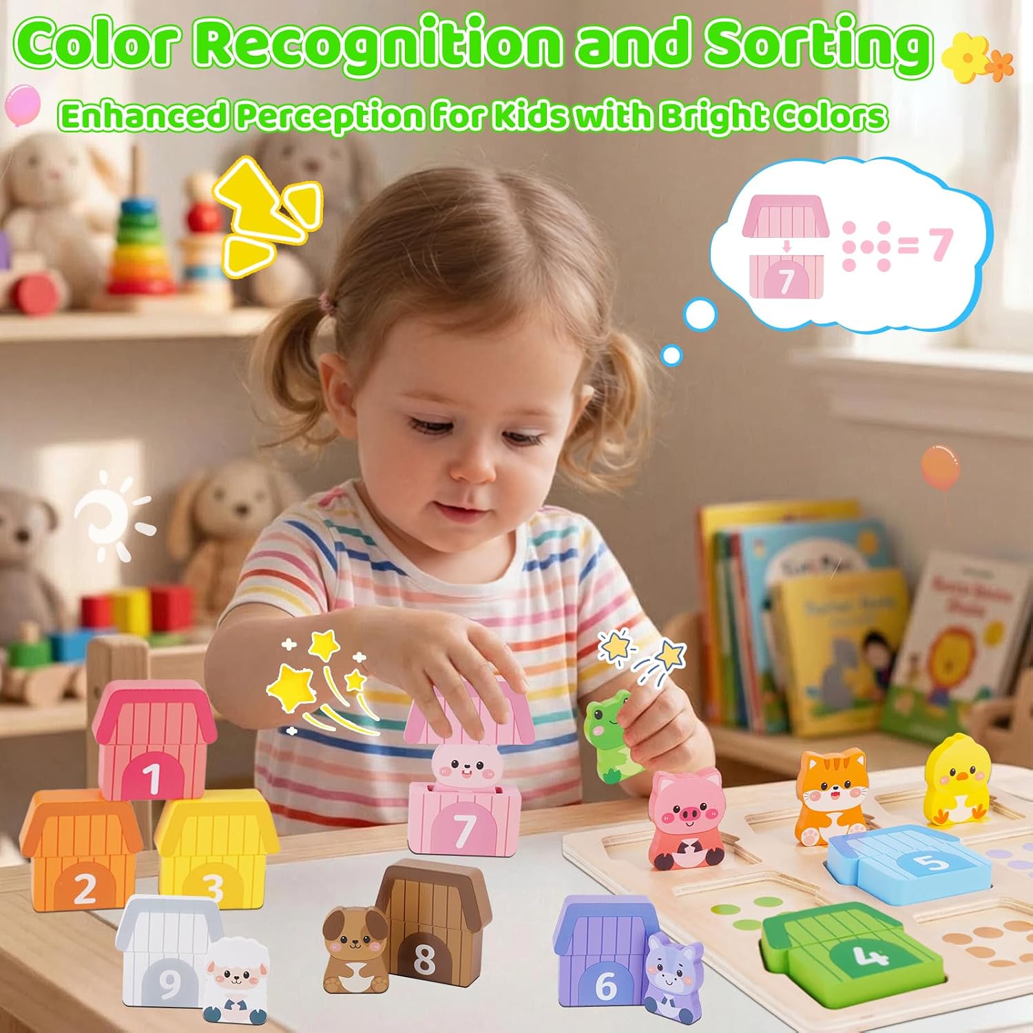 Detalle 2 de Wooden animal matching toy