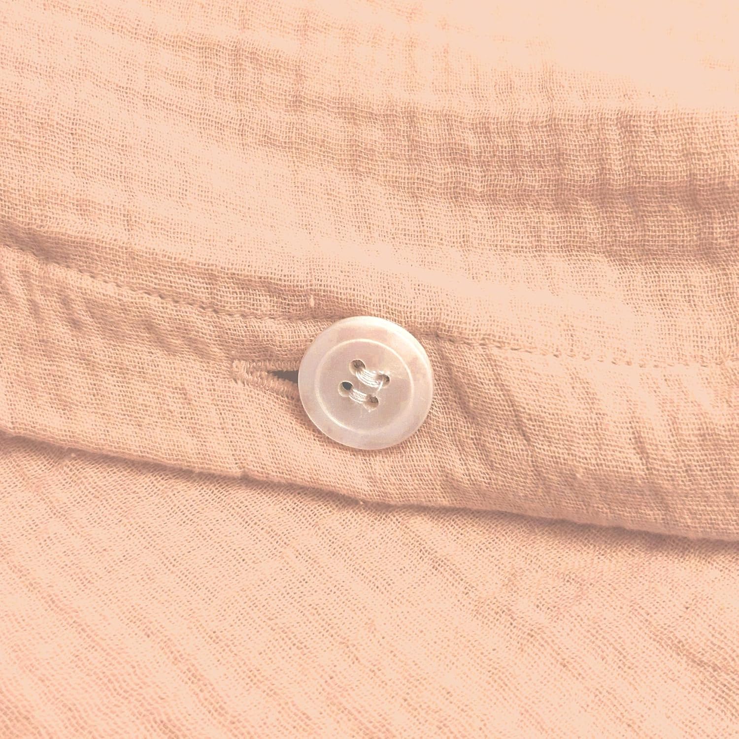 Thumbnail 4 de MATT & ROSE Housse de couette unie en double gaze de coton 140x200 cm (Double) – Rose