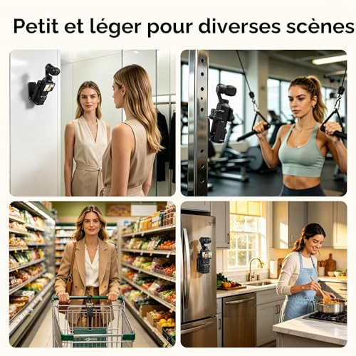 Thumbnail 6 de AMAZEAR Support magnétique pour DJI Osmo Pocket 4P/4/3 – Noir