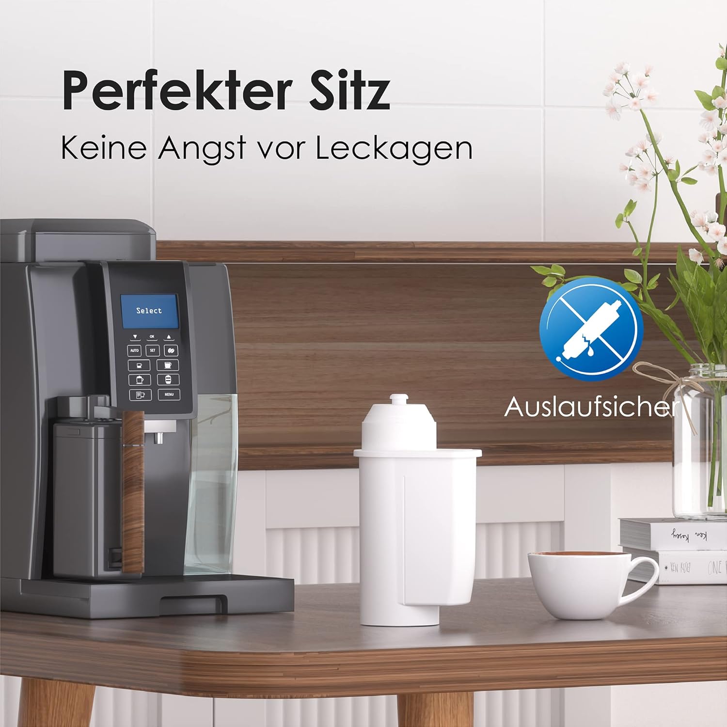 Detalle de Waterdrop Ersatzwasserfilter für Siemens EQ Serie, EQ6/EQ9 & passende Modelle – TÜV SÜD zertifiziert (12 Stück)