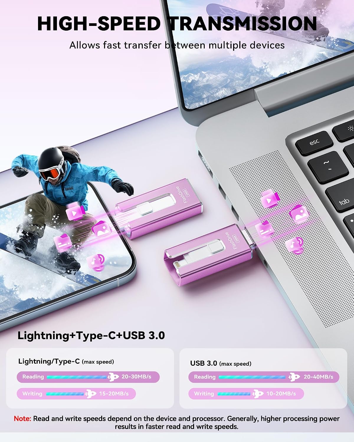 Detalle de MFi-Certified Flash Drive 256GB