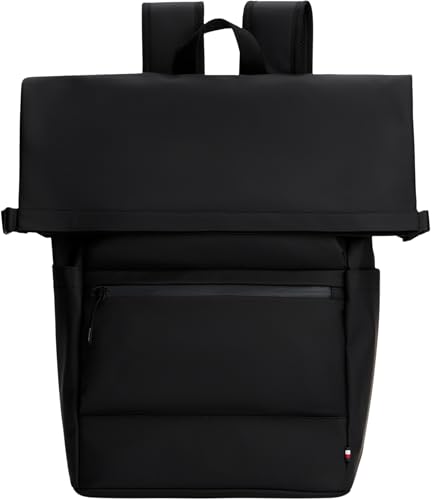 Detalle de Tommy Hilfiger Mochila Rolltop Negra Talla Única