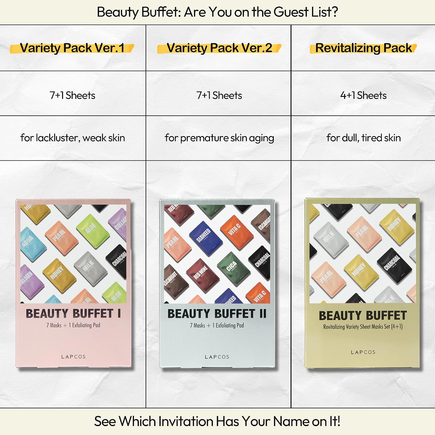 Thumbnail 6 de LAPCOS K Beauty Daily Sheet Mask Variety Pack 7+1 (Version 1) – 8 Sheet Masks & Exfoliating Pads