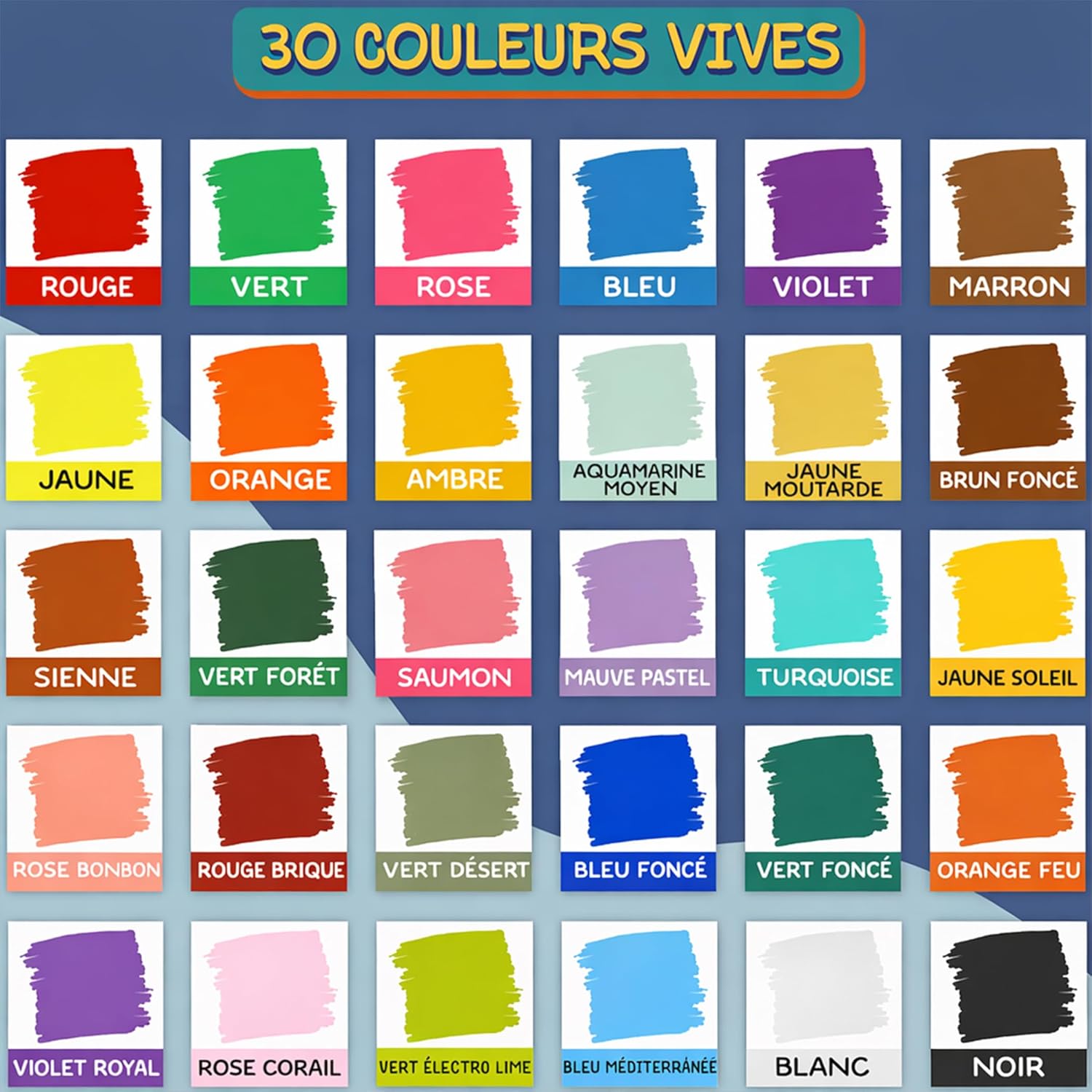 Detalle 2 de Liquid Chalk Pens (30 Pack, 6mm) Pastel + Neon Chalkola-style erasable markers for non-porous surfaces