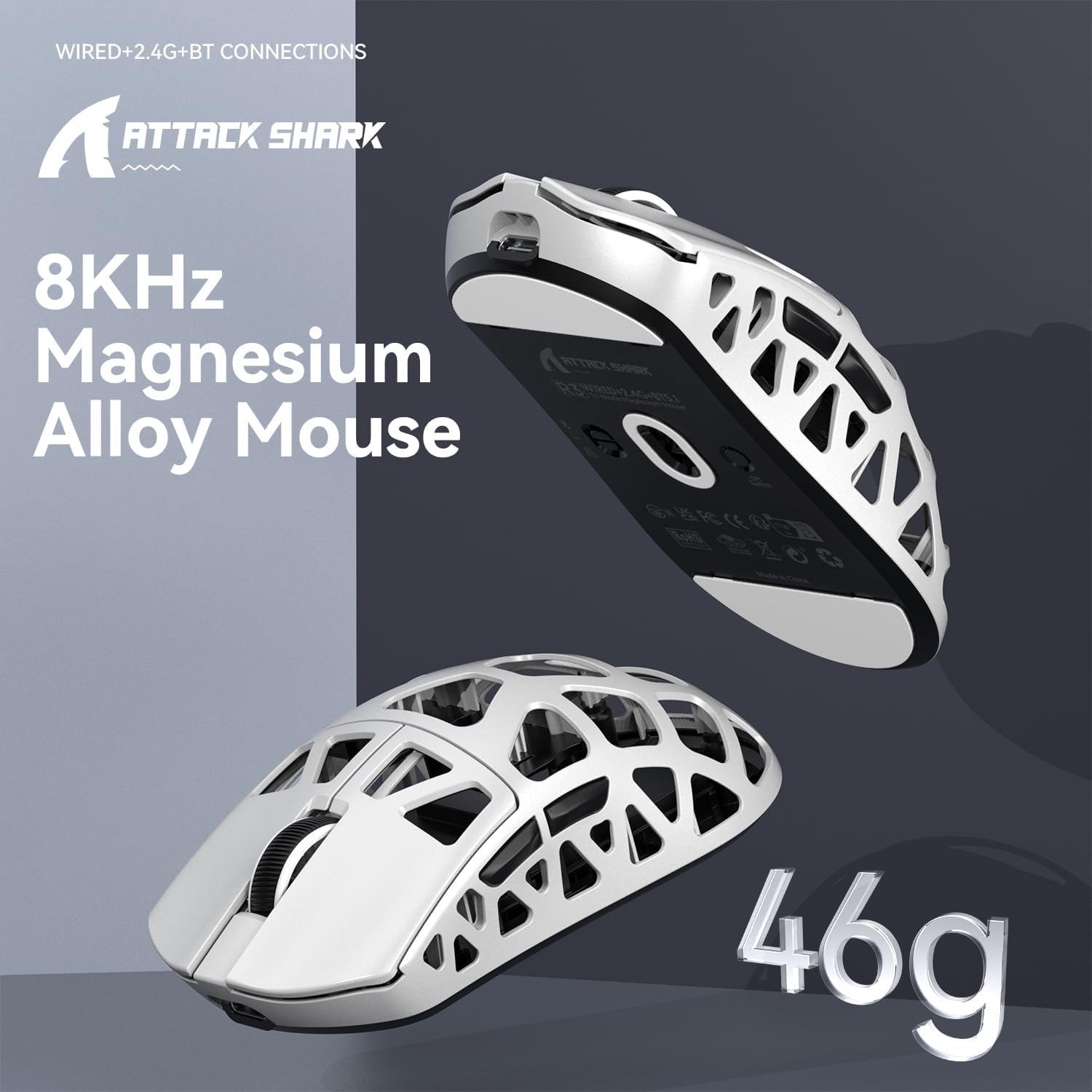 Detalle 2 de ATTACK SHARK R3 souris gaming 26000 DPI