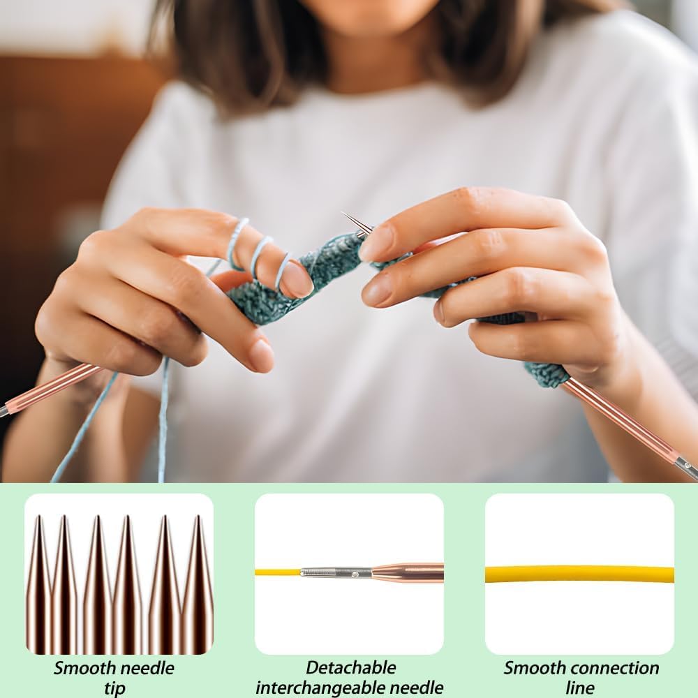 Thumbnail 5 de Knitiss Circular Knitting Needles Set 13 sizes