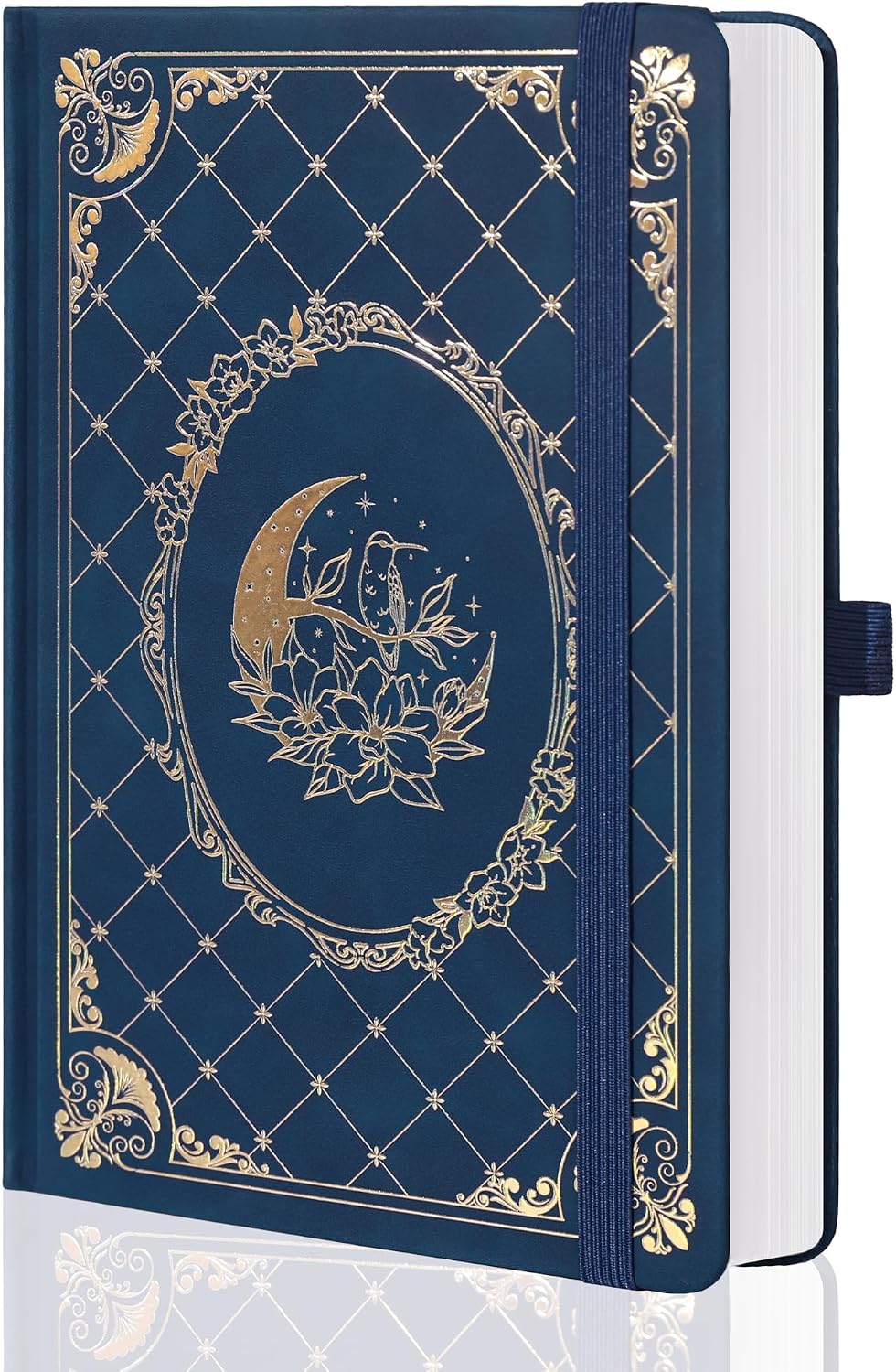 Thumbnail 6 de MGGAO Liniertes Notizbuch A5 Hardcover – 320 Seiten, 100 g/m², elastischer Band, Stiftfächer, Rückentasche
