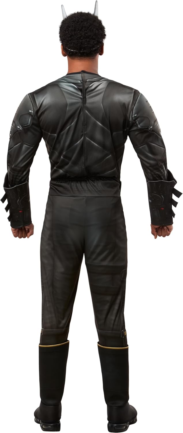 Detalle 2 de Rubies The Batman Adult Costume, XL Padded Jumpsuit with Detachable Cape
