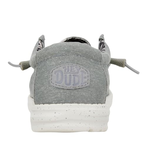 Thumbnail 8 de Hey Dude Wally Canvas Uomo Slip-On Mocassino, Light Grey 43 – Comfort e Versatilità