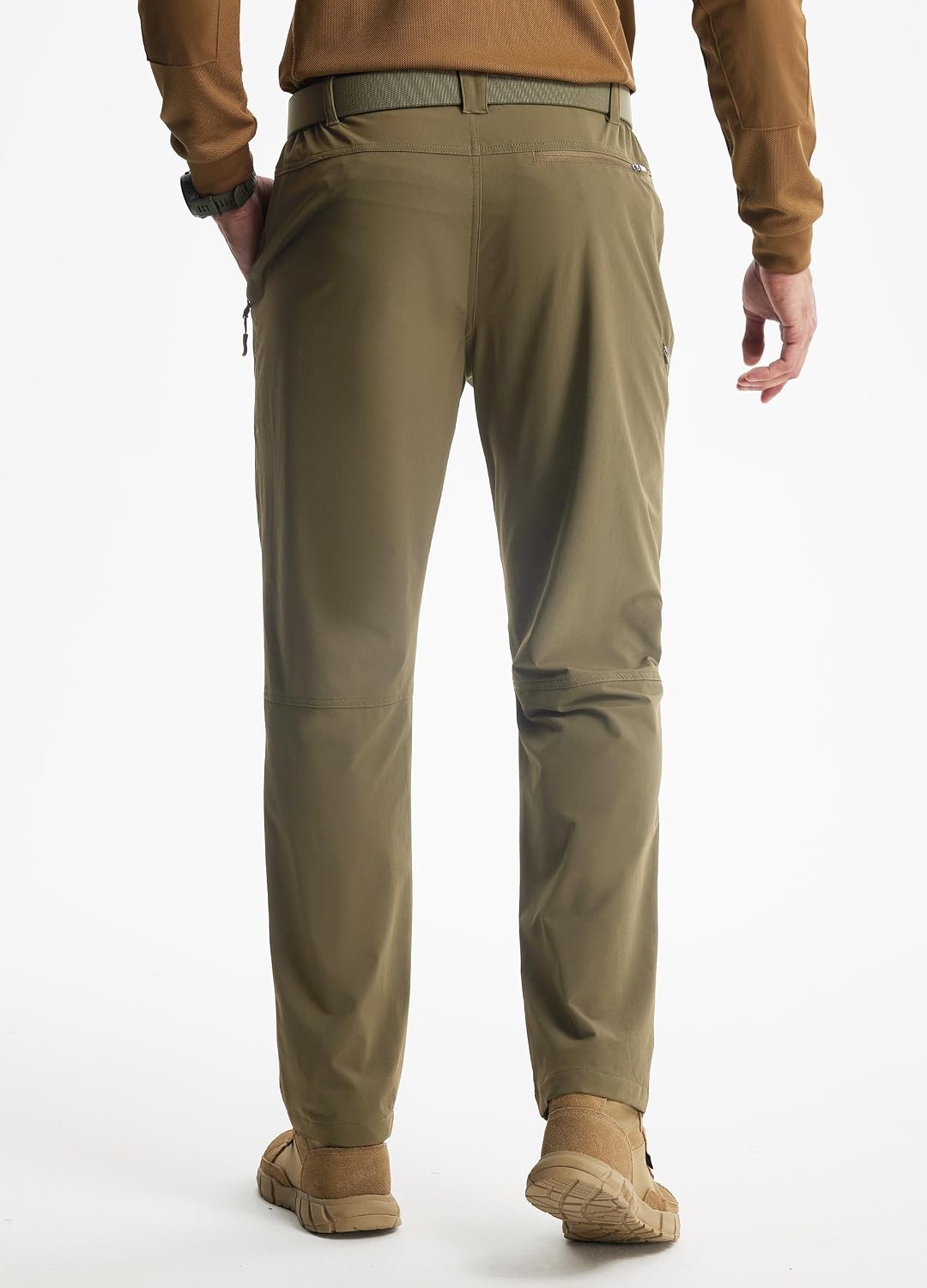 Detalle de Libin Men’s Lightweight Stretch Hiking Pants with Quick-Dry Tactical Cargo Pockets