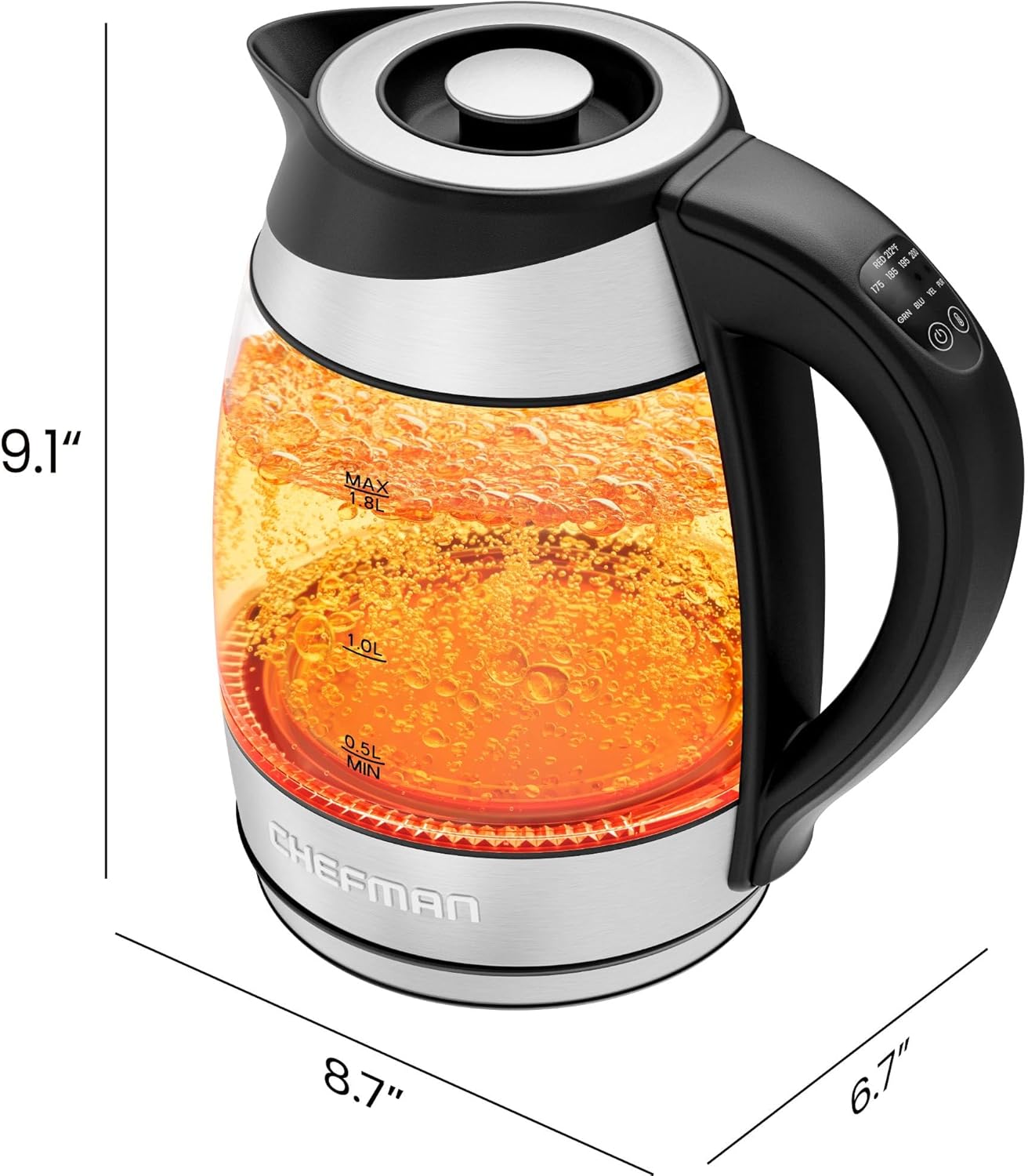 Thumbnail 6 de Chefman Kettle with 5 Presets ⚡