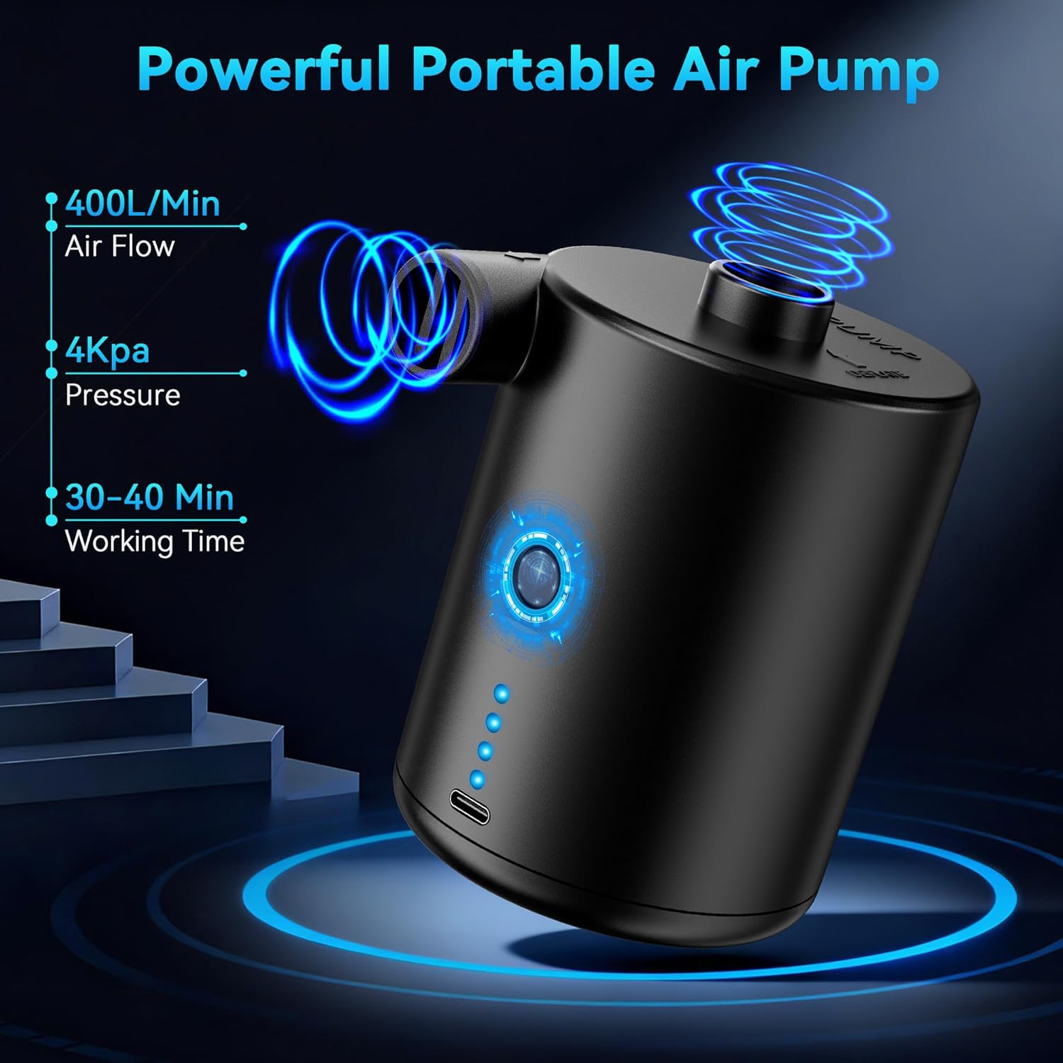 Thumbnail 2 de Bomba de Aire eléctrica portátil inflador