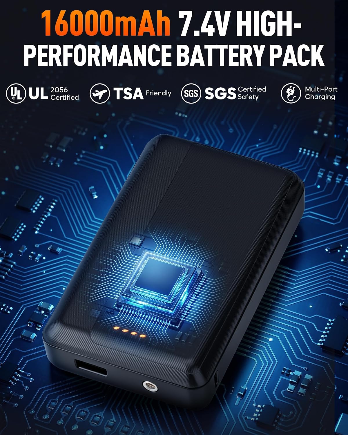 Detalle de Women's Heated Vest, 16000mAh Battery