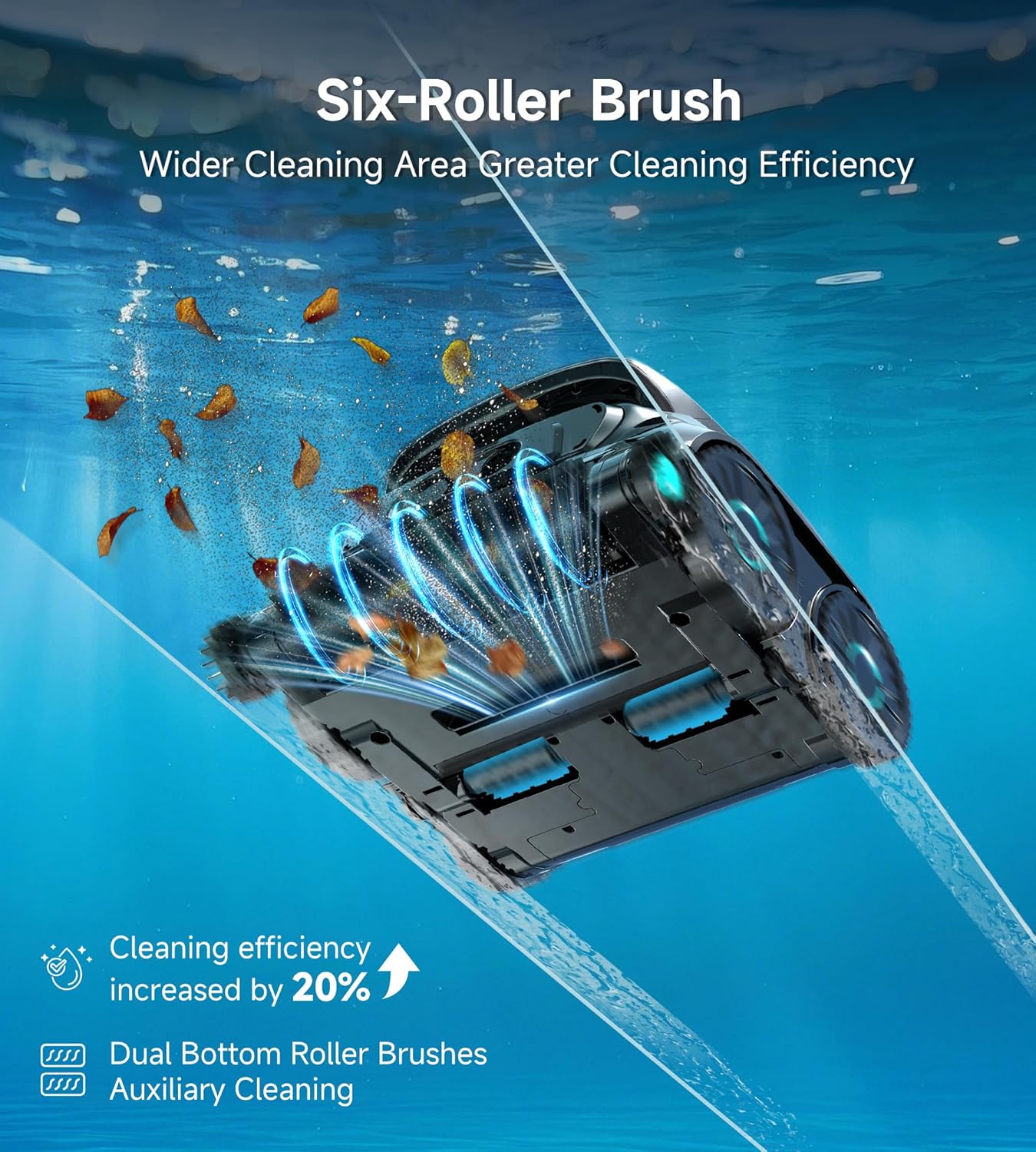 Detalle de WYBOT B1 Cordless Robotic Pool Vacuum for Inground Pools