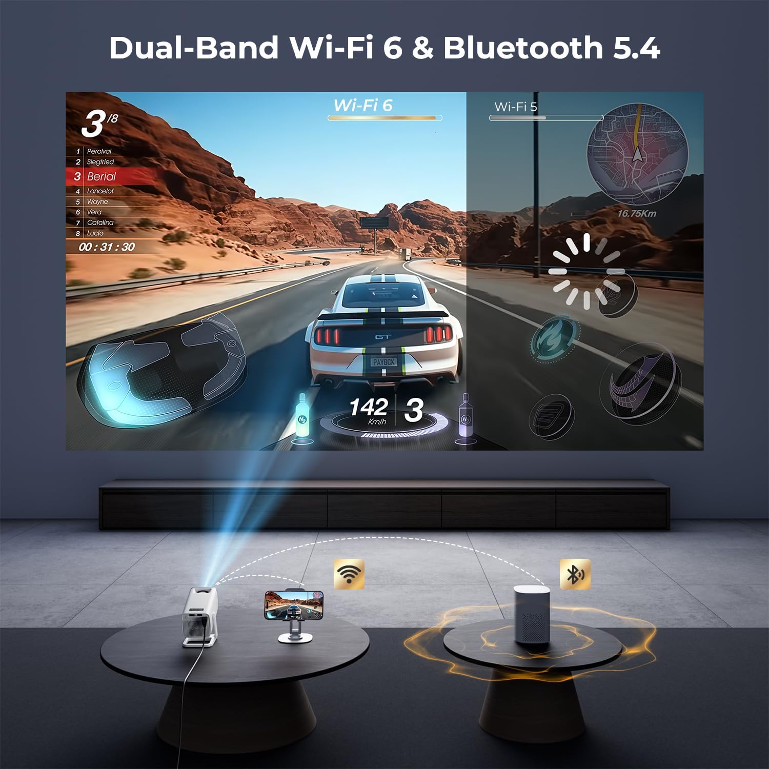 Thumbnail 6 de Mini Projector with 1080P HD