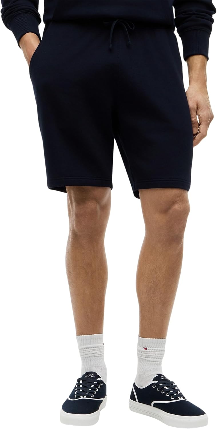 Detalle de Tommy Hilfiger Herren Sweatshorts Essential Terry aus Baumwolle