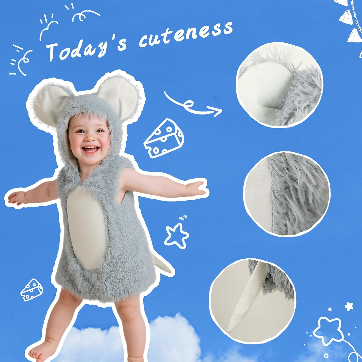 Detalle de HOMELEX Baby Animal Costume Halloween Romper, 3-36M