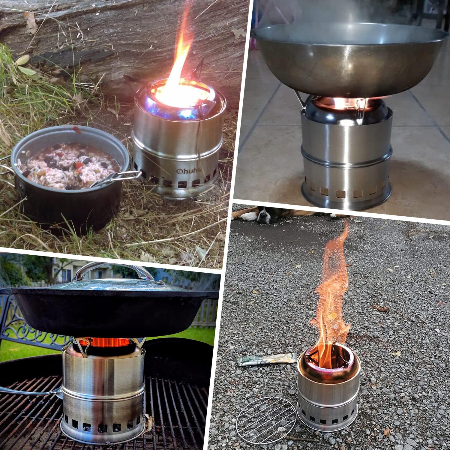Thumbnail 6 de Hobo Kocher Camping Holzofen aus Edelstahl