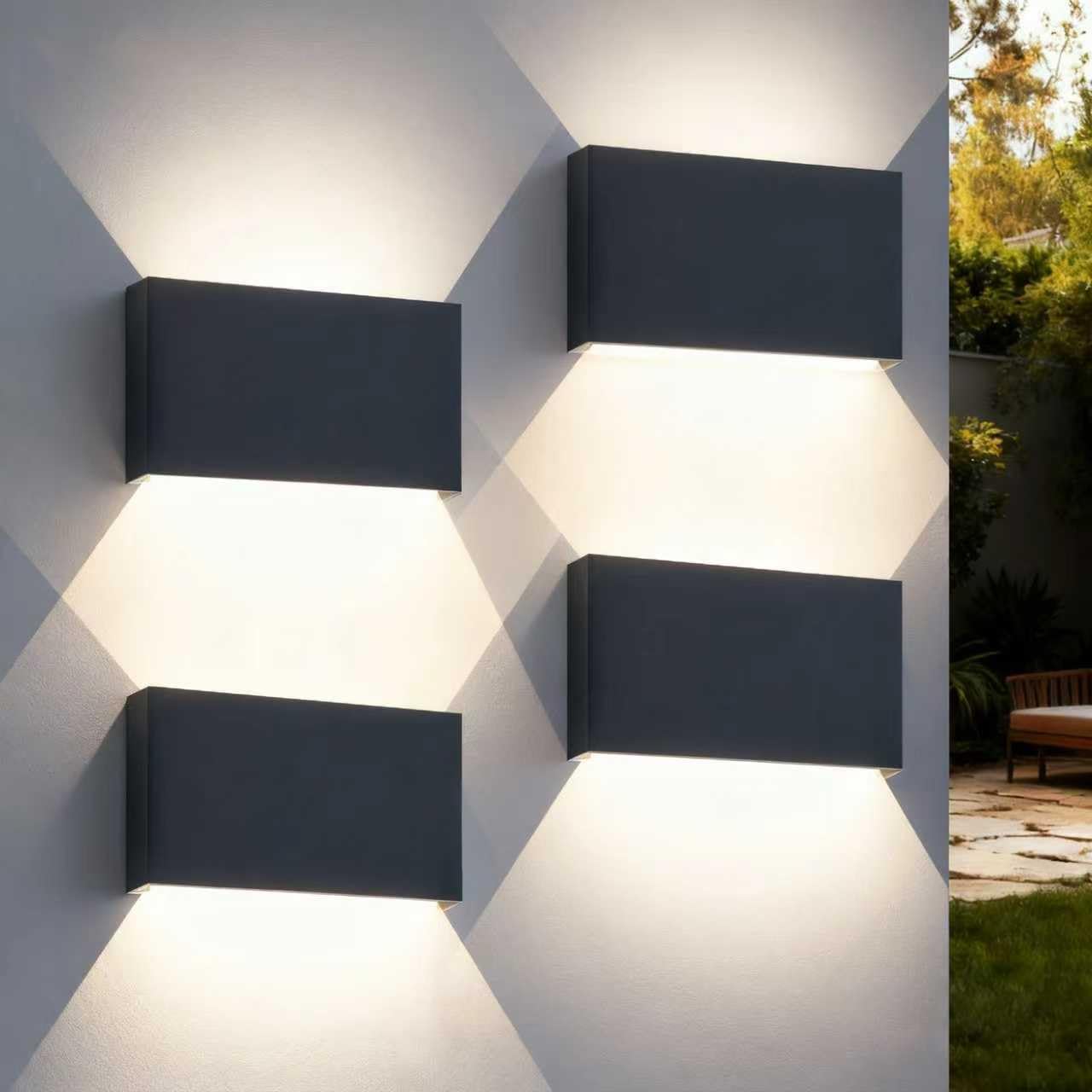 Thumbnail 6 de EBION LED Wall Lights: Up & Down Indoor/Outdoor, IP54, 6W, Anthracite