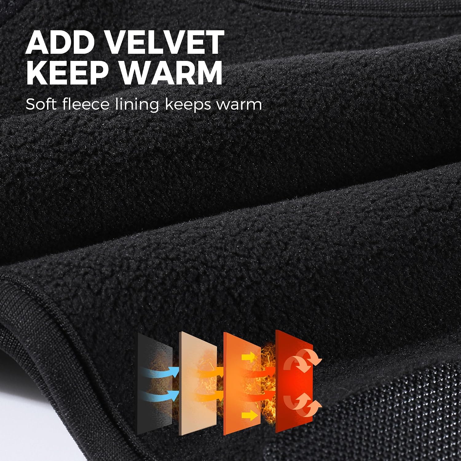 Thumbnail 6 de WTACTFUL D01-8DF158-01 Winter Half Face Mask, Breathable Black Polyester
