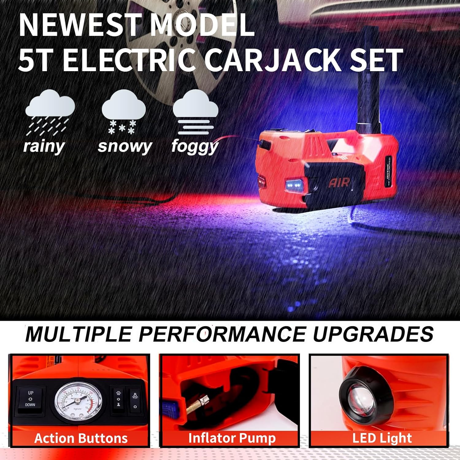 Thumbnail 4 de ROGTZ Electric Hydraulic Car Jack 5 Ton 12V