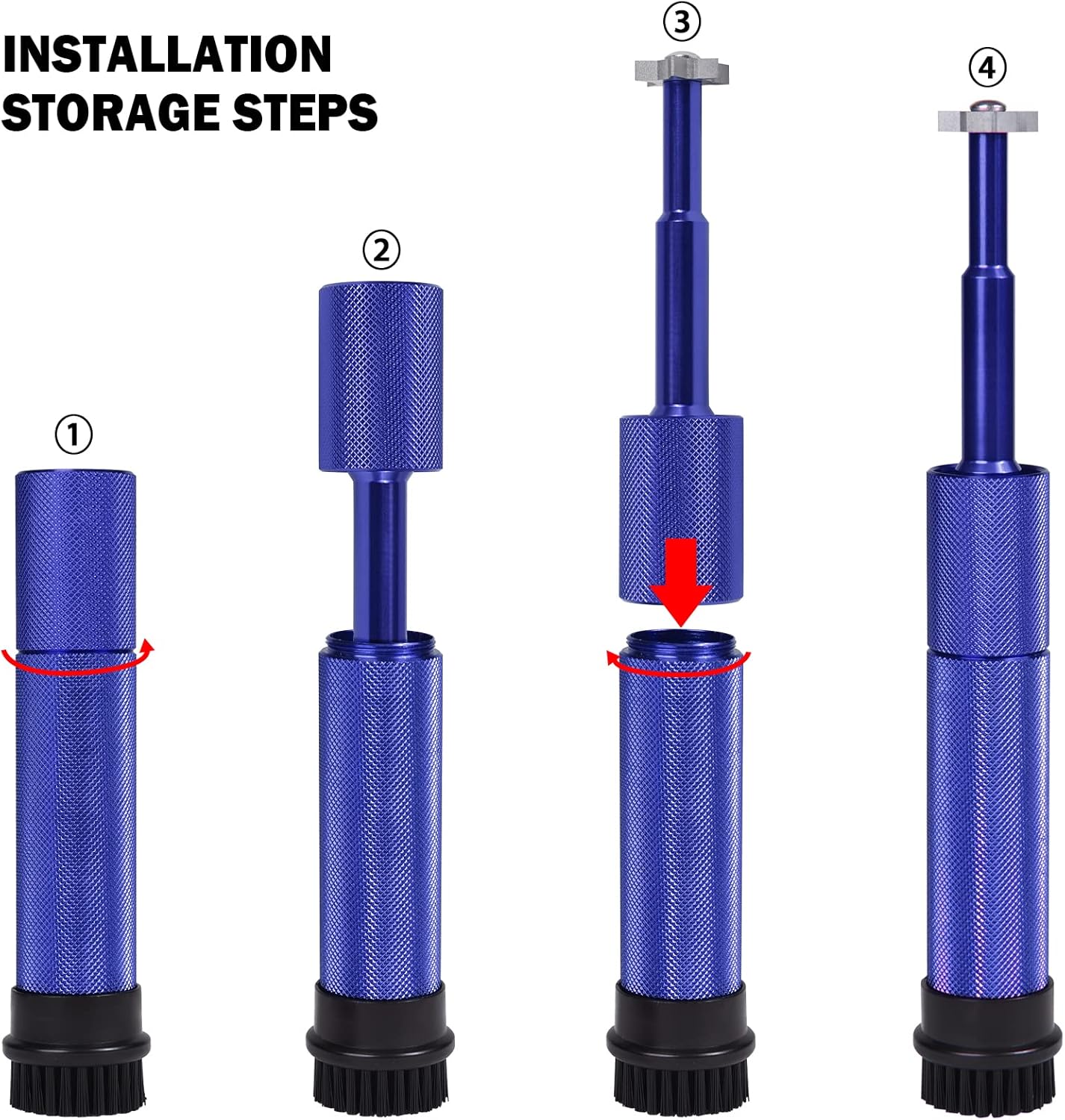 Thumbnail 2 de BIG TEETH Golf Club Cleaner Groove Sharpener with Round Brush – One-Piece, Non-Slip Grip
