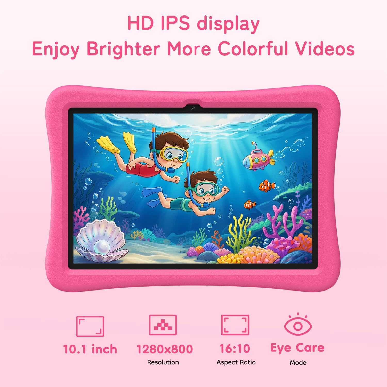 Thumbnail 3 de SVITOO Kids Tablet 10 Inch (Android) with Parental Controls, 20GB RAM/32GB Storage, WiFi 6, Shockproof Case