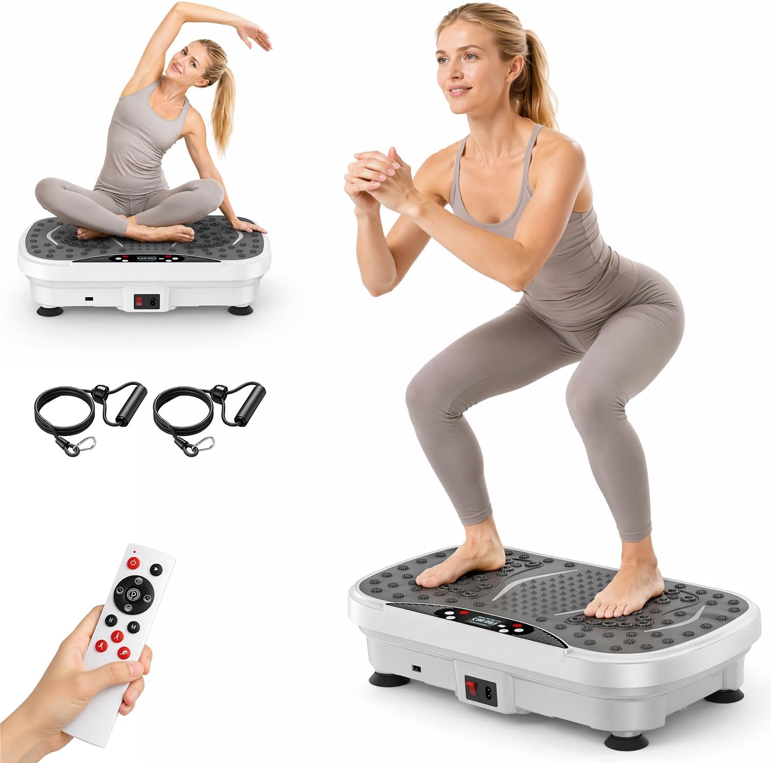 Detalle de Vibration Plate Exercise Machine: Full Body Shaker for Home Use