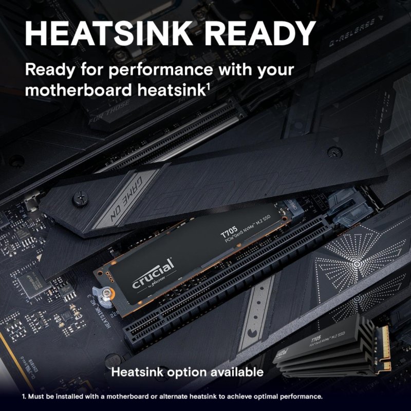 Thumbnail 2 de Crucial T705 SSD M.2 PCIe Gen5 NVMe