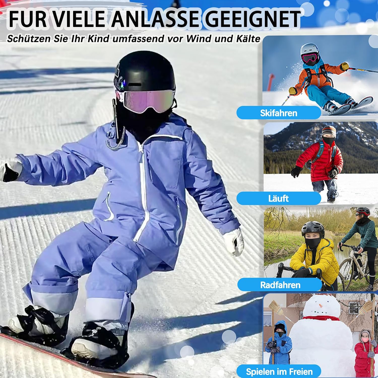Thumbnail 5 de GFORI Kinder Sturmhaube 40–55 cm 🧣