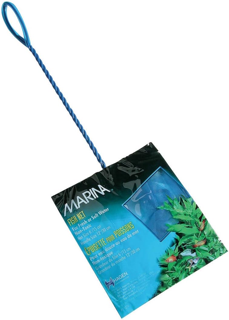Detalle de Marina Fine Soft Mesh Fish Net With Plastic Coated Handle – akvarienät, 3 tum