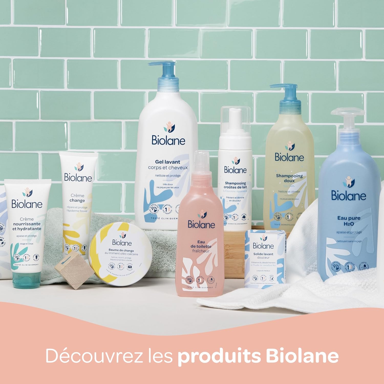 Thumbnail 5 de Kit Toilette & Soins Bébé Biolane : eau de toilette, crème visage & corps, huile d’amande douce et gel coiffant