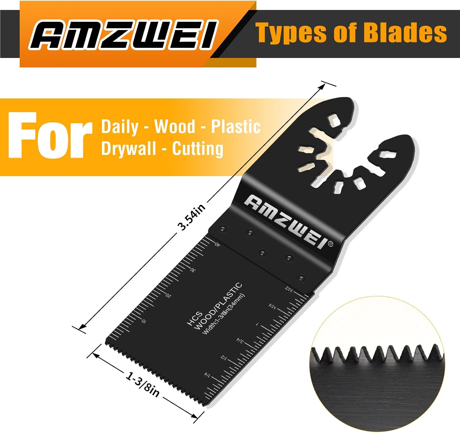 Detalle 2 de Universal Titanium Multi Tool Blades 55PCS