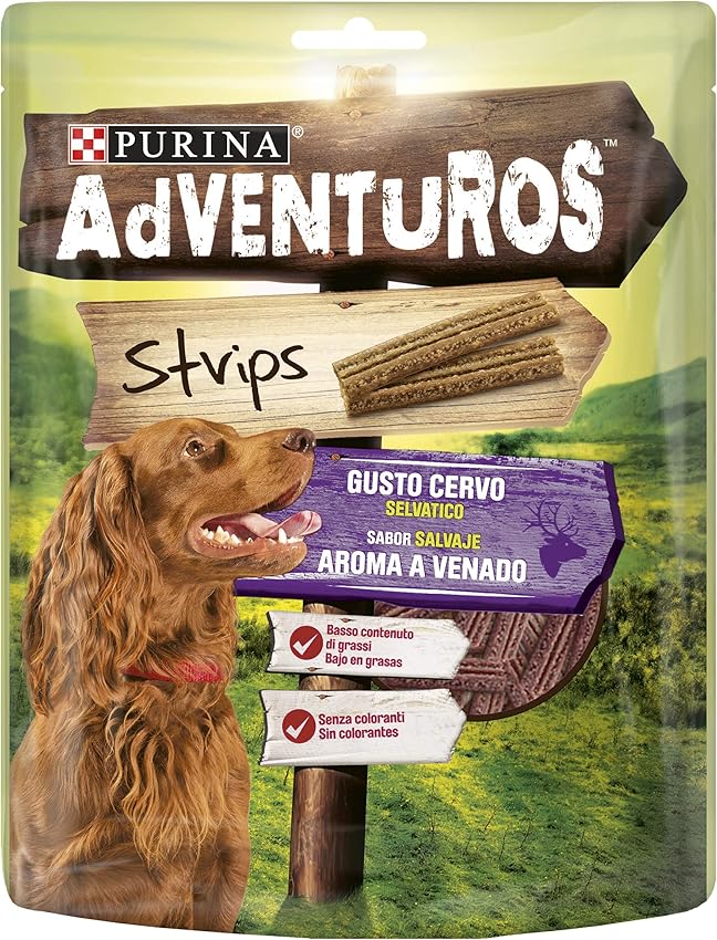 Detalle de Purina Adventuros Strips Snacks 6×90 g