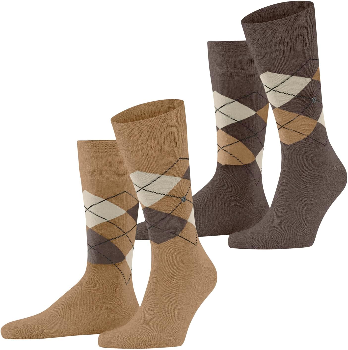 Thumbnail 5 de Burlington Hommes Everyday Argyle Chaussettes Opaque Coton – Lot de 2