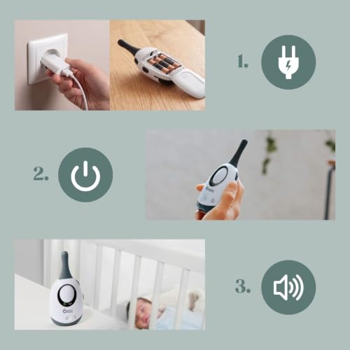 Thumbnail 5 de Babymoov Simply Care Babyphone Audio avec VOX – Portée 300 m, double alarme