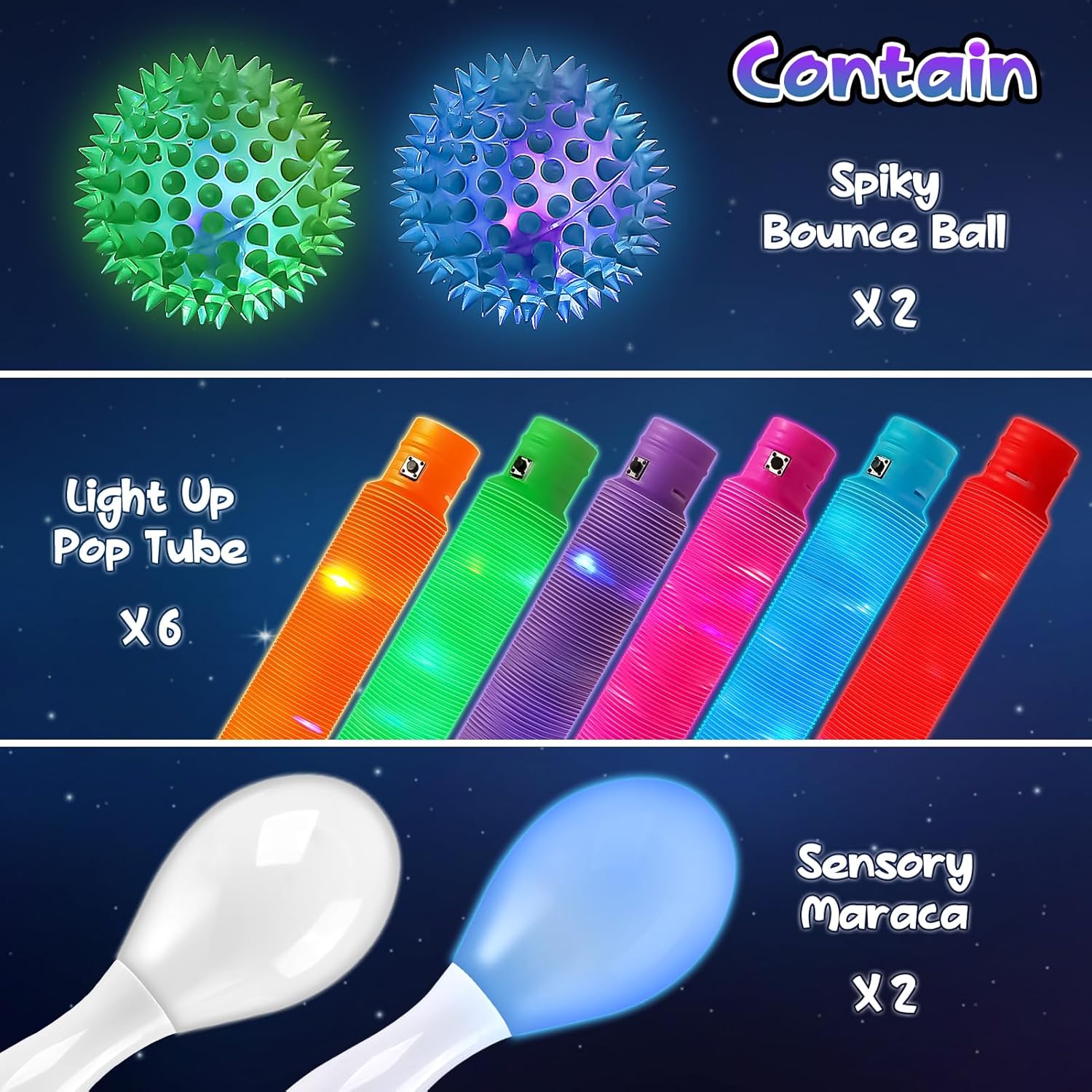 Thumbnail 5 de Joyreal 10pcs Sensory Light Up Toys for Autism