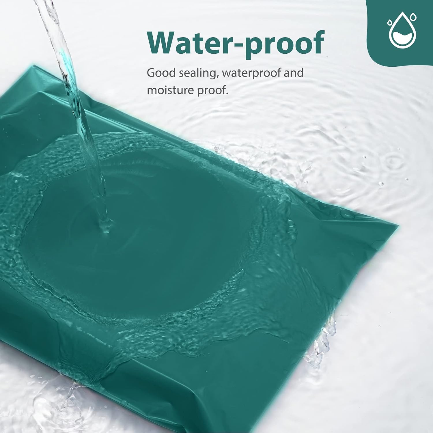 Thumbnail 2 de Fuxury 14.5 x 19-Inch Poly Mailers, 50-Pack, Forest Green, Waterproof