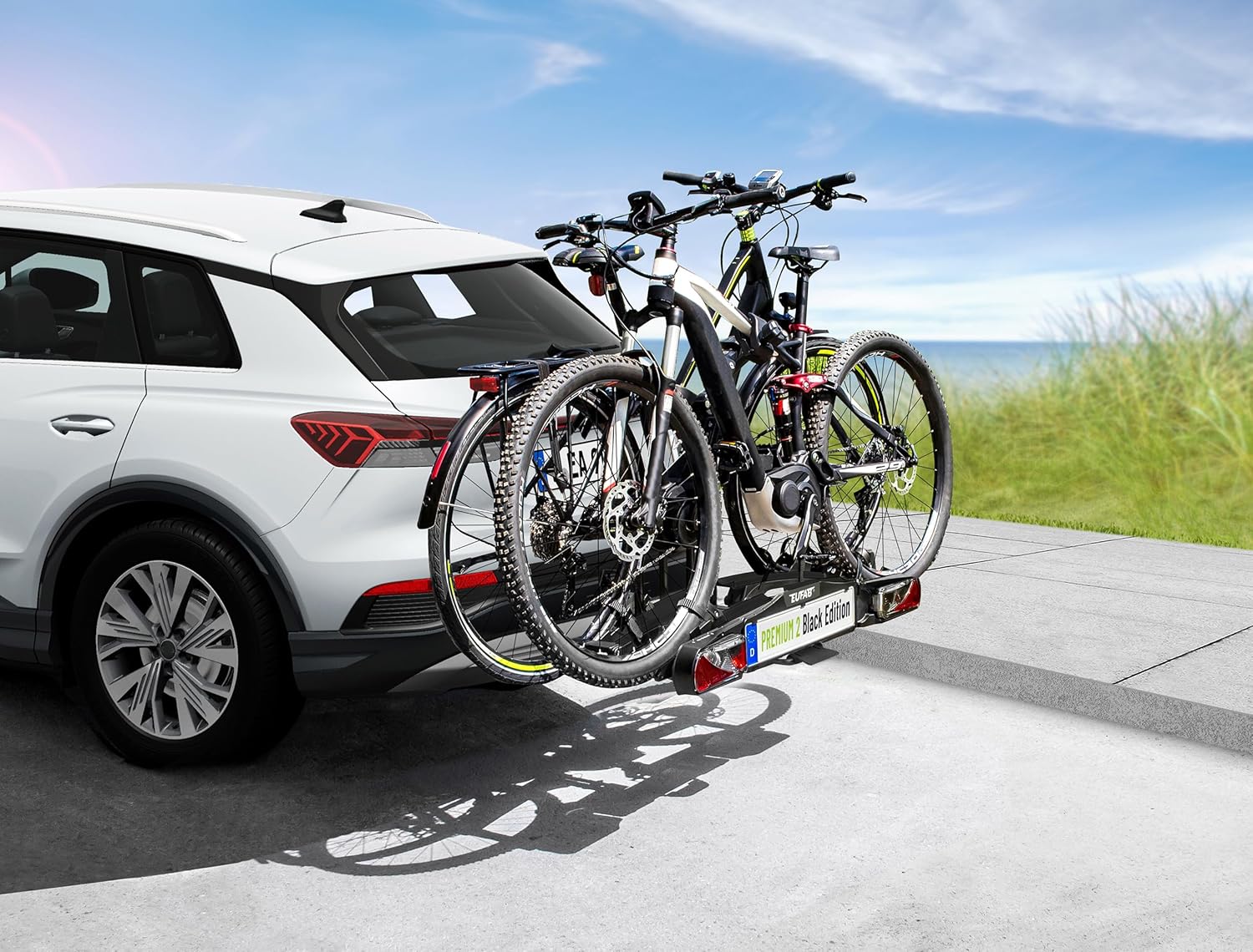 Thumbnail 2 de EUFAB 11648ON Fahrradträger Premium 2 – Black Edition: zuverlässiger Träger für 2 Fahrräder, E-Bike geeignet
