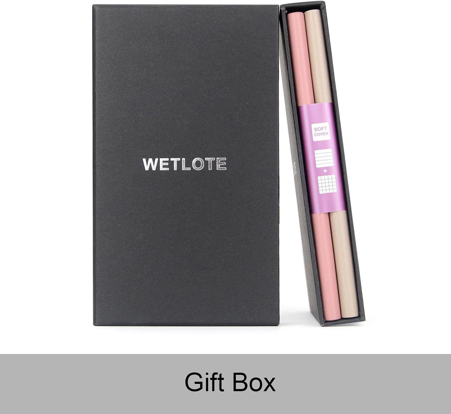 Detalle 2 de WETLOTE A6 Taschen-Notizbuch 2er-Pack Rosa + Hellcurry
