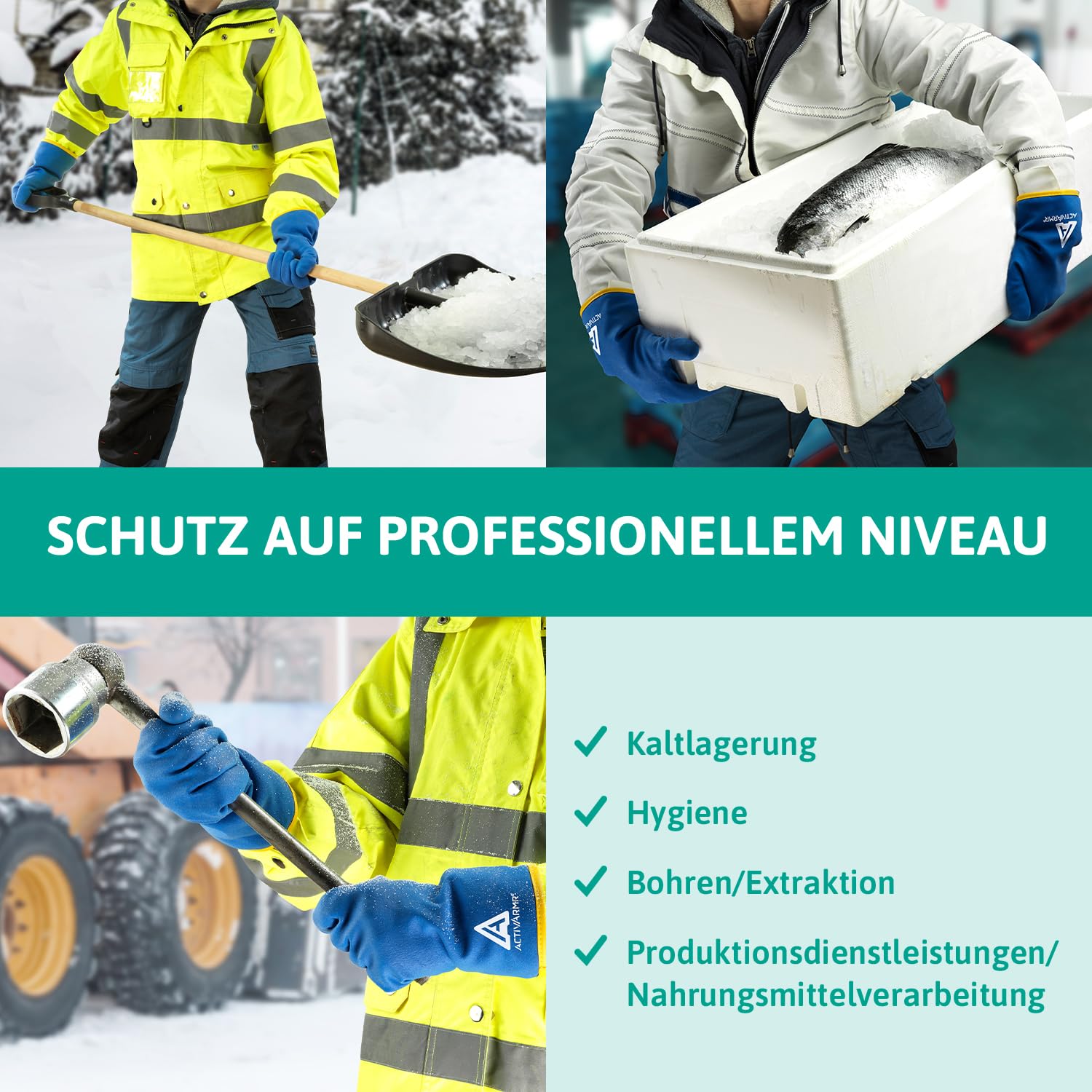Detalle de Ansell ActivArmr Winter-Arbeitshandschuhe XL