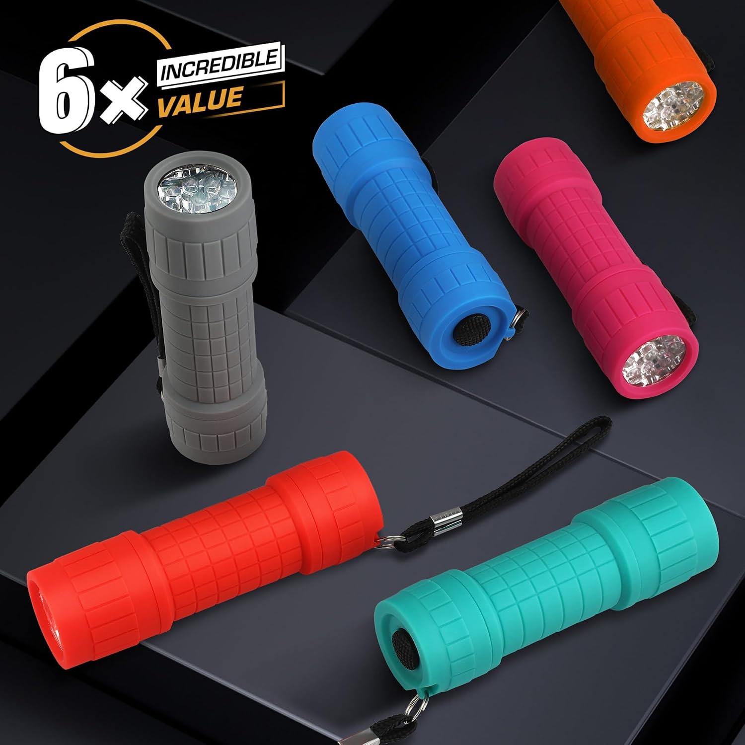 Thumbnail 6 de EverBrite UV Torch 6 Pack (9 LED, 395nm) blacklight torch for stain checks