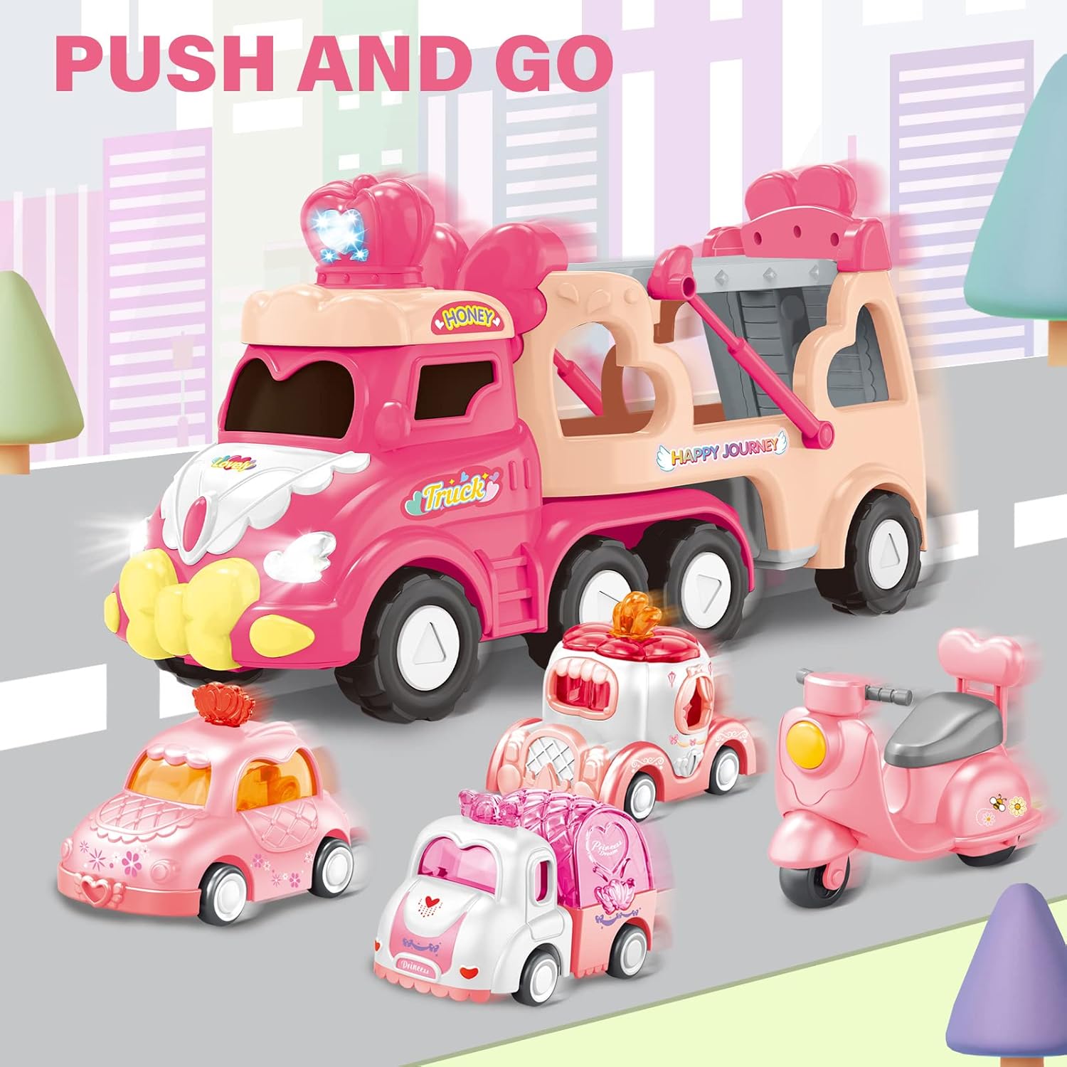 Thumbnail 6 de 9 in 1 Princess Car Truck set